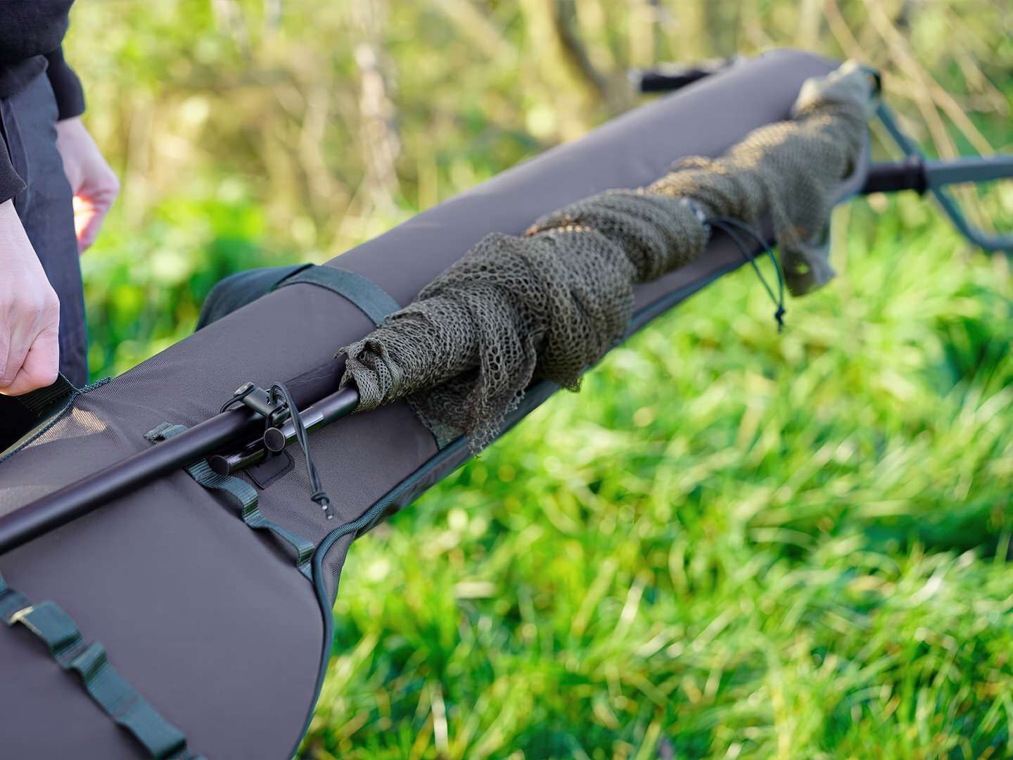 Strategy Semi Hard 3 Rod Case 12ft. Idetas graibstas_
